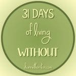 What does it mean to live--without? Some people live without hope. God says live without grumbling! If we are His, He sees us without blemish. #write31days