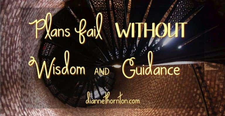 Are you facing a confusing situation? Plans fail without wisdom and guidance? Ask wise friends. Ask God for wisdom. He'll gladly and generously give it.