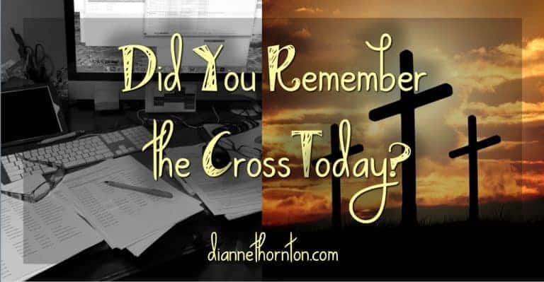 Is your busyness eclipsing your focus? Once your day gets moving, do you take time again to remember the cross? Worship can help you refocus any time.