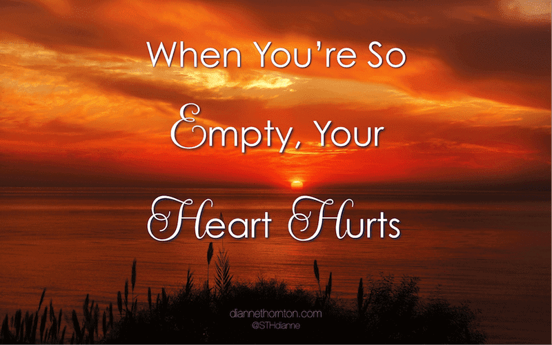 What do you do when you are emotionally and spiritually spent--so empty your heart hurts? How do you recharge? God wants to fill you with His strength.