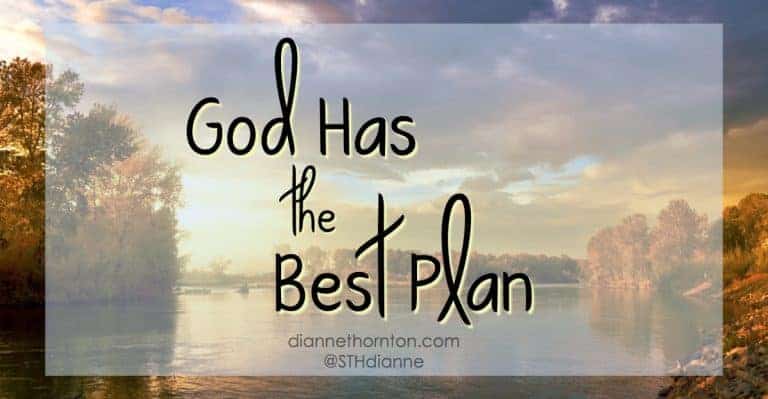 It can be discouraging when you discover that your best-laid plans are not the plans God has in mind. Until we learn that God has the best plan.