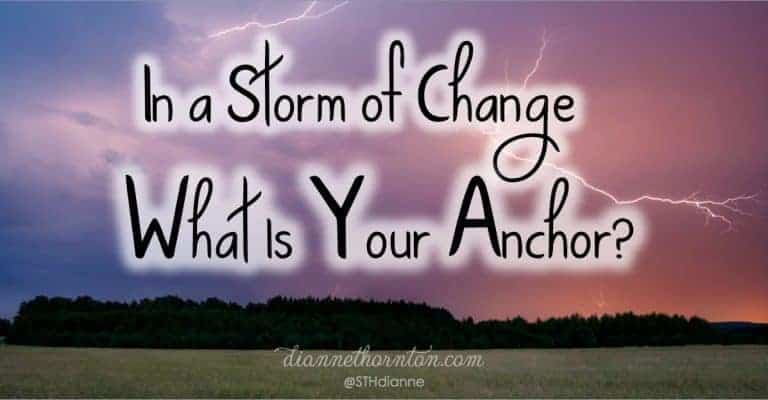 Are you living in a storm of change? Has change become the constant of your life? What do you hang onto? There is an anchor that never changes!