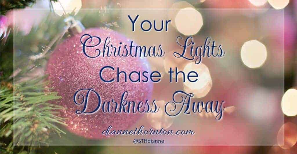 Christmas lights are everywhere right now. But God put on the first display. We can shine Christmas light every day. They chase the darkness away!