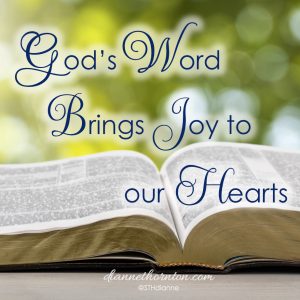 When we are frustrated and disappointed, when our hearts are weary, when we need direction, God's Word encourages our hearts with strength, hope,and joy.