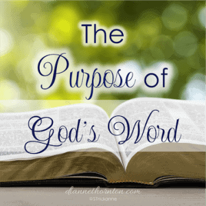 Purpose of God's Word