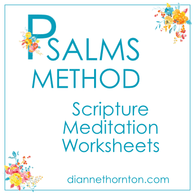 PSALMS Scripture Meditation Worksheets SQ