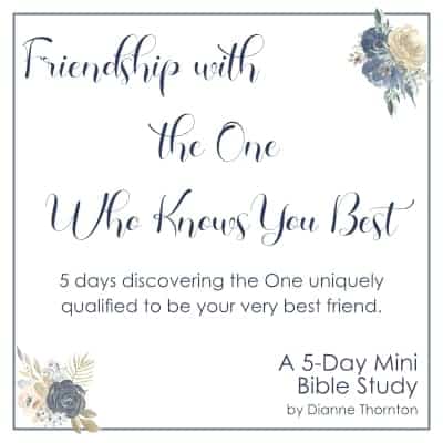 Friendship with the one who knows you best